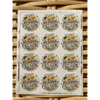 Výuková hračka Kvalita z přírody 12 ks / 3 cm (samolepka na archu)