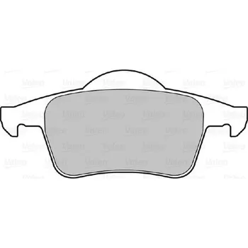 Brzdová destička VALEO Brzdové destičky 598480