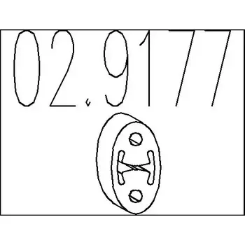 Tlumič výfuku MTS Zarážka tlumiče výfuku MTS 02.9177