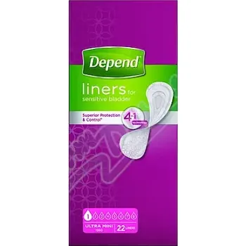 Inkontinenční vložka Depend Liners Ultra mini inkont.vložky ženy 22ks