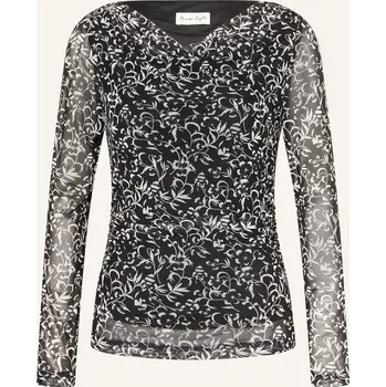 Dámské tričko Phase Eight Dlouhé Rukávy Tammy Z Síťoviny, černá / bílá