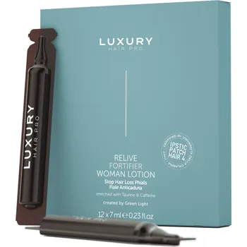 Přípravek proti padání vlasů Green Light ampule pro ženy proti vypadávání vlasů Luxury Relive Stop Hair Loss 12 x 7 ml
