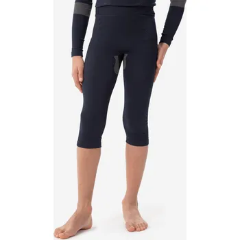 Snowboardové kalhoty WEDZE Dětské lyžařské spodní kalhoty 900 I-Soft 12 LET BÉŽOVÁ|MODRÁ