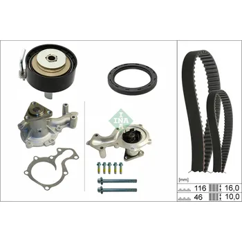 Vodní pumpa + sada ozubeného rozvodového řemene Schaeffler INA 530 0958 30
