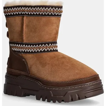 Dětská móda Semišové sněhule UGG Classic Mini Trailgazer 1158322.CHE hnědá 82X, EUR 37
