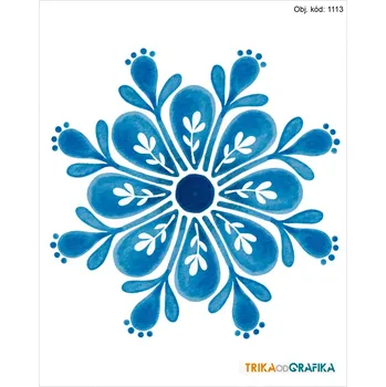 Textilie k potisku Vločka – nažehlovačka 14x11