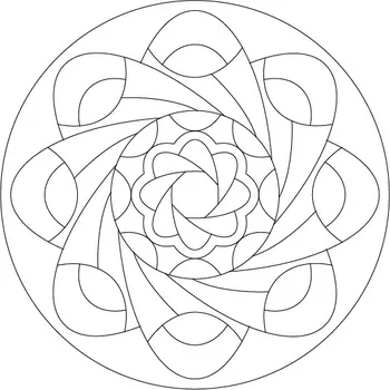 mandala 5. / 20x20 cm (Samolepicí šablona na pískování)