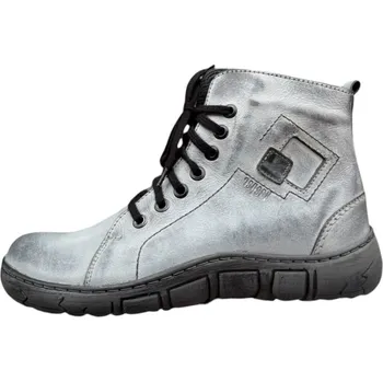 Dámská zimní obuv Kacper 4-251 dámská kožená zimní obuv šíře H stíraná šedá Barva: Šedá, Velikost: 40