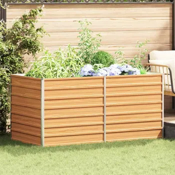 Zahradní vyvýšený záhon Světle hnědá 160 x 80 x 77 cm