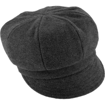 Čepice Fiebig - Headwear since 1903 Dámská zimní šedá vlněná nepromokavá bekovka - Sympatex Velikost: 58 cm