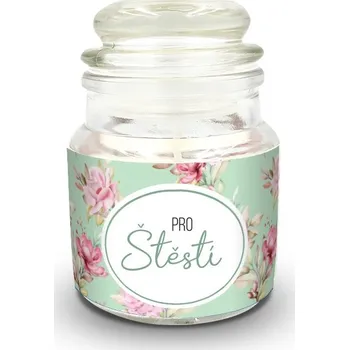 Svíčka Nekupto Mini svíčka s potiskem - Pro štěstí