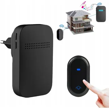 Domovní zvonek BEZDRÁTOVÝ VODĚODOLNÝ ZVONEK KE DVEŘÍM/VRATŮM IP68 S DLOUHÝM DOSAHEM