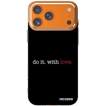 Pouzdro na mobilní telefon Picasee silikonový průhledný obal pro Apple iPhone 17 Pro Max - Do it. With love.