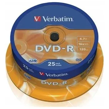 Optické médium DVD médium Verbatim DVD-R 4,7 GB 25 ks