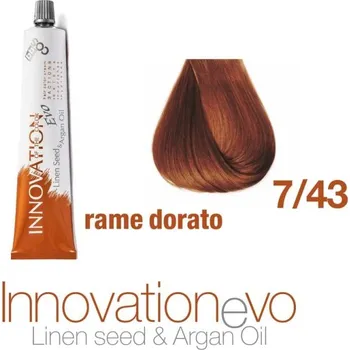 Barva na vlasy BBcos barva na vlasy s arganovým olejem Innovation Evo 7/43 100 ml