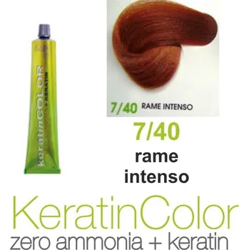 Barva na vlasy BBcos barva na vlasy s keratinem Keratin Color 7/40 100 ml