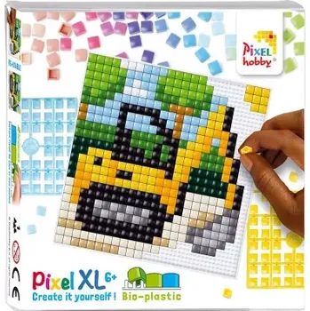 Výtvarná sada BAGR Pixel XL / sada na tvoření (podložka 12x12 cm + 16 barev)