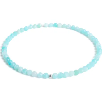 Náramek 7 Angelic Eyes Amazonitový náramek se stříbrnou kuličkou Délka: 18 cm
