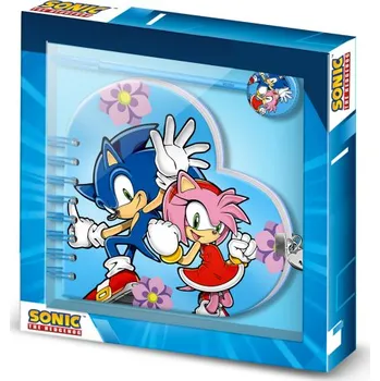Blok Zápisník Sonic s propiskou