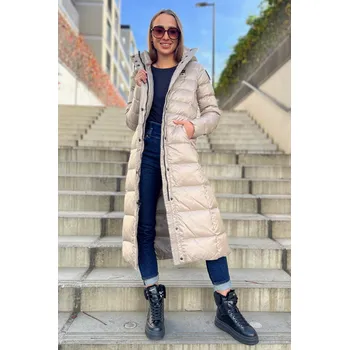 Dámský kabát Dámský zimní kabát BLAUER 25WBLDK03101 béžový Velikost: M