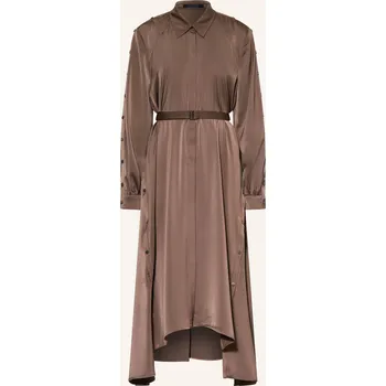 Dámské šaty Allsaints Dámské Košilové Šaty Lexi Ze Saténu, černošedá, 34