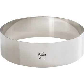 Dortový ráfek nerezový kulatý 24x6cm - Decora