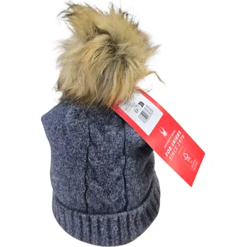 Snowboardové kalhoty Spyder Plait Pom – Slate Blue Dámská zimní čepice s bambulí z umělé kožešiny