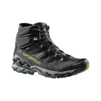 Pánská treková obuv La Sportiva Ultra Raptor II Mid Leather Wide GTX Black/Cedar černá 45,5 EU 8058428084173