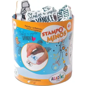 Výuková hračka Razítka VÁNOCE (Gumová razítka na pěnové hmotě)