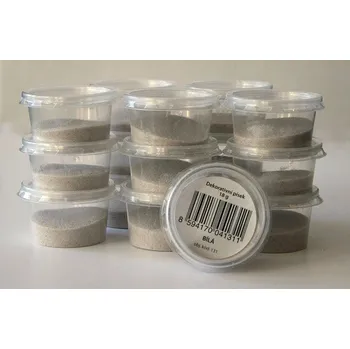 písek bílá / 18g (Dekorativní písek)