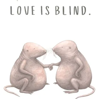 Ellastration Přáníčko Love is blind.