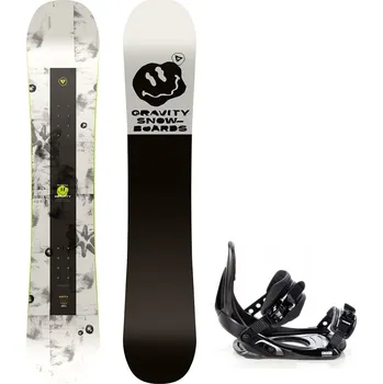 Snowboard Gravity snowboards Snowboard komplet Gravity Madball 25/26 + vázání Croxer MP180 Velikost: 159 cm, Velikost vázání: M/L