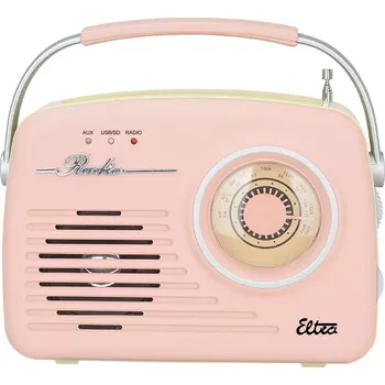 Radiopřijímač Eltra Luiza Retro SP-11 růžové