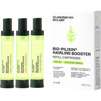 Vlasová regenerace Scandinavian Biolabs Bio-Pilixin® Hairline Booster - Refill Cartridges Sada náhradních kartuší aktivačního séra, 3 × 15 ml