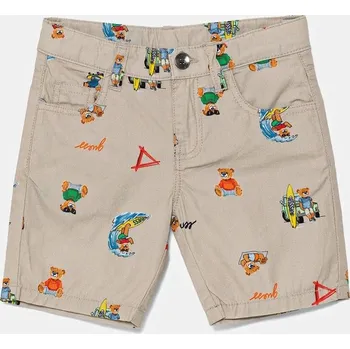 Chlapecké kraťasy Dětské bavlněné šortky Guess šedá barva, N5GD12 WGBT1 N5GD12.WGBT1.PPYA 09X, vel. 118-122