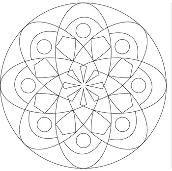 mandala 13. / 20x20 cm (Samolepicí šablona na pískování)