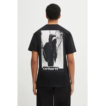Bavlněné tričko Carhartt WIP SS Archive Script T-Shirt, M, černá, 99X