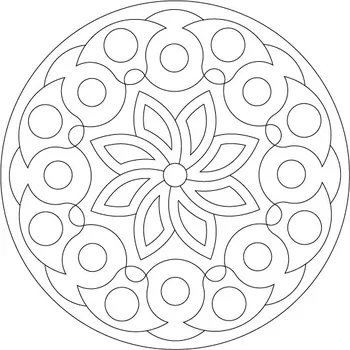 mandala 12. / 20x20 cm (Samolepicí šablona na pískování)