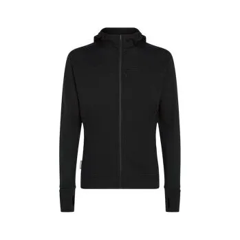 Pánská mikina Icebreaker Merino Blend 300 RealFleece Descender LS Zip Men BLACK černá XL 198265266573
