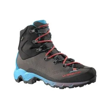 Dámská treková obuv La Sportiva Aequilibrium Trek Women GTX Carbon/Malibu Blue_G00B02 šedá 42 EU 8058428227013