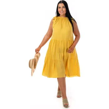 Dámské šaty Dámské šaty RICHIE 42 Žlutá