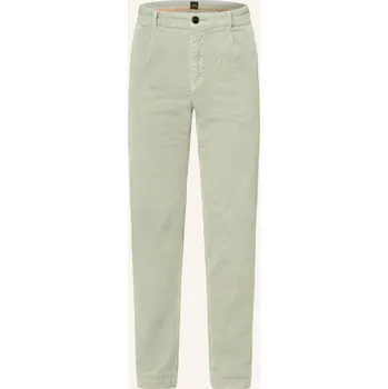 Pánské kalhoty Boss Pánské Manšestrové Chino Kalhoty Tapered Fit, mátová, 34