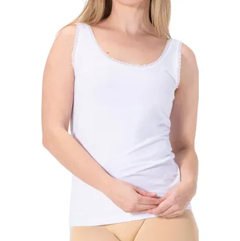 Dámské tílko Gaubert bílé (GBTW-810) S/M Možnost vrácení zboží ZDARMA do 120 dnů!