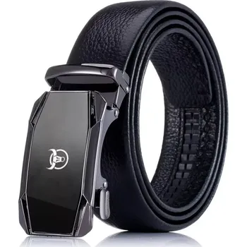 Opasek Bullcaptain pánský kožený opasek automat Bekoman Černý - Model Běžné balení, Délka 115 cm