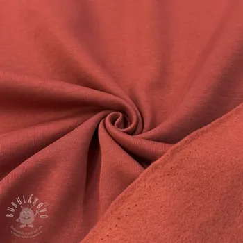 Teplákovina počesaná stone red