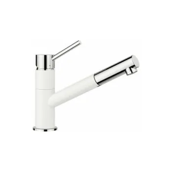 Vodovodní baterie Blanco KANO-S silgranit bílá/chrom, beztlaková - 527650