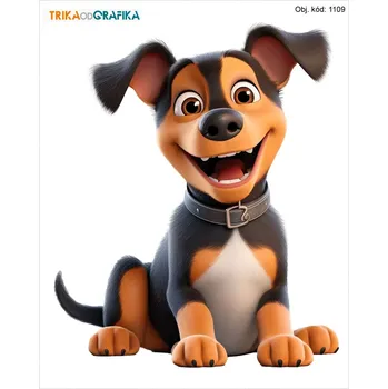 Textilie k potisku Pes – nažehlovačka 14x11