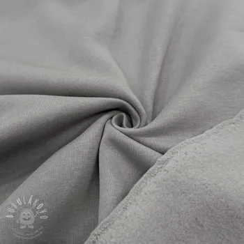 Teplákovina počesaná mouse grey