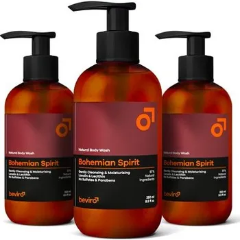 Sprchový gel Beviro Natural Body Wash Bohemian Spirit - 3x 250 ml