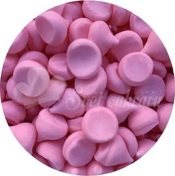 Čokoláda Pusinky MINI Meringue - růžové - 50 g -